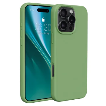 Etteri Silicone Case for iPhone 16 Pro 6.3" Light Green