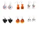 Halloween Earrings, Plastic, Various Designs