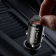 Dudao R3MAX 48W mini automašīnas lādētājs QC PD, melns