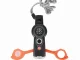 Multifunctional Survival Whistle with Compass, Flashlight and Thermometer, Black/Orange