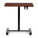 ModernHome Mobile Adjustable Height Desk 70x48 cm, Sit Stand Rolling Laptop Table