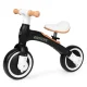 ECOTOYS 3-in-1 Toddler Balance Bike with Pedals and Training Wheels, Black