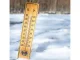 Wooden house thermometer large indoor outdoor