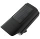LED solar lamp with dummy security camera and remote control, black