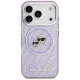 Karl Lagerfeld IML Glitter MagSafe Case for iPhone 17 Pro Max, Purple