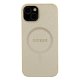 Apple iPhone 15 6.1\'\' Guess Saffiano MagSafe Case Cover (GUHMP15SPSAHMCB), Gold | Чехол Кейс Бампер...