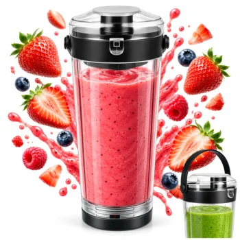 Zortiva ShakeWave blender cup 600 ml, clear/black