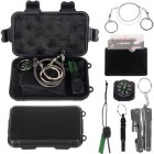 Daudzfunkcionāls tūrisma izdzīvošanas piederumu komplekts EDC SOS, 7in1 | Survival Kit Set Emergency Supplies