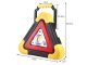 Daudzfunkcionāls Automašīnas Brīdinājuma LED Trīsstūris Ar Powerbank un Saules Paneli | Car LED Warning Triangle...