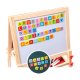 Children\'s Double-Sided Adjustable Height Magnetic Drawing Board Blackboard with Accessories (Crayons, Letters,...