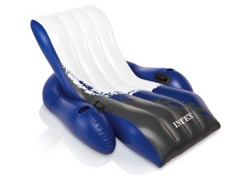Надувной пляжный матрас-кресло 2в1 Intex 58868, 180x135 см