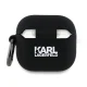 Karl Lagerfeld Silicone Karl Head 3D Case for AirPods 4, Black