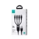 Joyroom S-A18 4-in-1 USB-A to USB-C / 2x Lightning / Micro USB Cable, 1.2m, Black