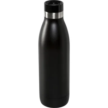 Emsa Bludrop Color Insulated Water Bottle, 0.7 L, Black