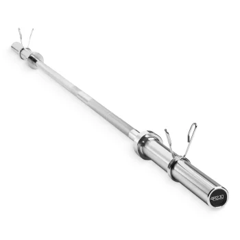 Straight Barbell Bar 4FIZJO 220 cm 50 mm 15 kg with Spring Collars