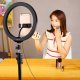 Puluz LED RGB Vlogging Ring Photo Video Light Lamp 30cm + Tripod Mount 1.1 m