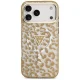 Guess Leopard Glitter MagSafe Case for iPhone 17 Pro Max, Brown