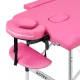 Folding Massage Table Aluminum Comfort Activ Fizjo 2 Segment Pink