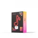 LED Neon Sign Music Note Desk Light on Stand Neolia NNE08, Red