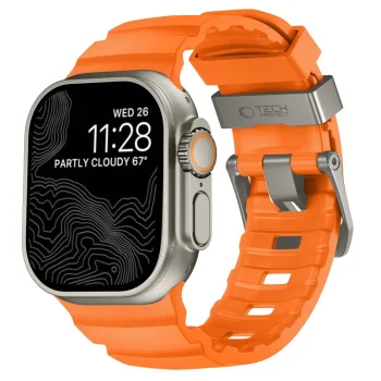 Tech-Protect Motion dirželis Apple Watch 44 / 45 / 46 / 49 mm, oranžinis