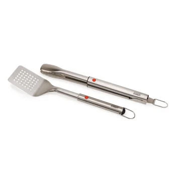 Barbecue Tool Set Joseph Joseph GrillOut 2-Piece Turner & Tongs, Silver
