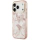 Guess Jungle Tonal Triangle MagSafe Phone Case Cover iPhone 17 Pro - pink