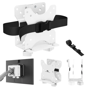 Mini PC Mount Maclean MC-115 W, VESA Compatible, 17-70 mm, White