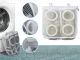 Mesh Wash Bag for Shoes and Laundry with Zipper, White