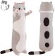 Plush Long Cat-shaped Hugging Pillow 60cm, Gray