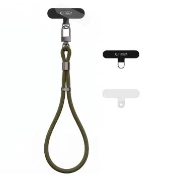 Tech-Protect C11S Rope Phone Wrist Strap - Dark Green
