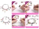 Kids Charm Bracelet and Necklace Making Kit with Jewelry Box, Pink