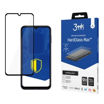 Tempered Glass Screen Protector 3mk HardGlass Max for Samsung Galaxy M34 5G, Black