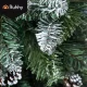 Artificial Christmas Tree on Trunk 6ft Ruhhy 26667, Snow Flocked