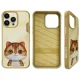 Nimmy iPhone 15 Pro Max Case Big Eyed Pet 2.0 Cat, Khaki