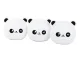 Kids Night Light Panda RGB with Remote, LED, USB, White