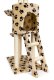 Cat tree with house and bed 138 cm, 5 levels, Petsi, beige