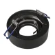 Maclean MCE462 B Recessed Spotlight Fixture for MR16/GU10, Black