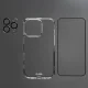 SBS Protection Set with D3O for iPhone 16 Pro Max: Case and Screen Camera Protectors, Clear