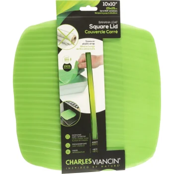 Charles Viancin Banana Leaf 25 x 25 cm Silicone Lid, Green