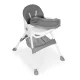 Ecotoys Baby High Chair with Basket and 5-Point Harness, Grey