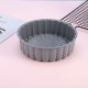 Round silicone baking mold for cakes, 20 cm, grey