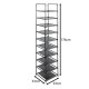 Ruhhy 25564 Modular 10-Tier Shoe Rack Organizer, Black