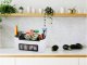 Multifunctional Kitchen Organizer for Cutlery and Spices, White/Black