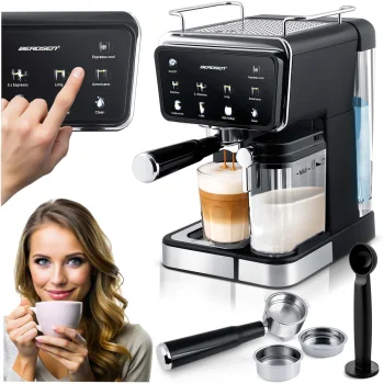 Berdsen BD-773 20 Bar Espresso Machine with Milk Frother, Black