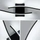 Modern LED Wall Lamp 3 Light Colors 100cm 35W, Black