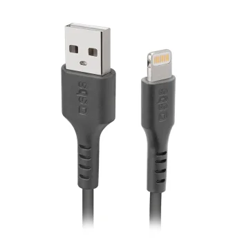 SBS USB-A - Lightning Cable 1m MFi Certified, Black