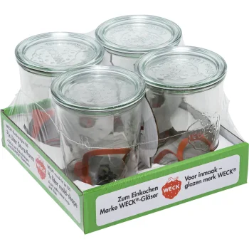 Weck Mold Jar 0.75L Preserving Jars, Set of 4
