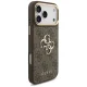 Guess 4G Big 4G Classic Logo Case with Strap for iPhone 17 Pro Max, Brown