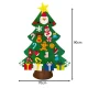 Ruhhy 00024856 Felt Christmas Tree with Ornaments, 90 cm