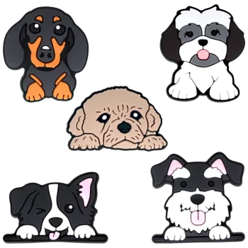 TFO 3D Dog Stickers Set 5 pcs, Multicolour